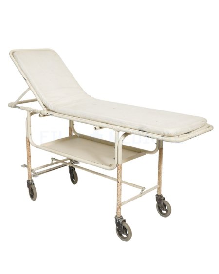 Body Trolley Rusty White
